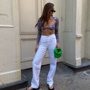 Sexy Zebra Print Long Sleeve T Shirts Women Summer Fashion Slim Backless Crop Tops Long Sleeve Square Neck Net Yarn T-shirt