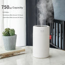 Große Kapazität 750ML Luftbefeuchter Drahtloser Ultraschall USB Wiederaufladbarer Aroma Diffuser Farbe LED Nebelhersteller Ziemlich Humidificador