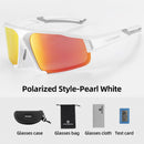 ROCKBROS Polarisierte Photochrome Fahrradbrille Fahrradbrille Outdoor Sports MTB Fahrrad Sonnenbrille Brille Brillen Myopie Rahmen