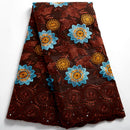 Schweizer Voile-Baumwollspitzenstoff African 2021 Stickerei Afrikanische Baumwoll-Voile-Spitze im Dubai-Stil für jede Hochzeitsfeier 2491A