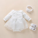 Baby Taufkleid 2022 Bogen Neugeborenes Baby Mädchen Kleinkinder Kleider &amp; Kleidung Schneewittchen Babykleid 1 Jahr alt Geburtstagskind Kleid