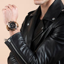 Reef Tiger/RT Sportuhr Kompliziertes Zifferblatt mit Jahr Monat Ewigem Kalender Großes Stahlgehäuse Uhren RGA3532