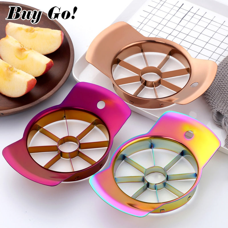 1 STÜCK Edelstahl Apfelschneider Slicer Gemüse Obst Werkzeuge Küchenzubehör Apple Easy Cut Slicer Cutter Divider Peeler