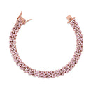 TOPGRILLZ, nueva pulsera cubana de Miami de 8mm a la moda, pulsera de circonita cúbica completamente helada, joyería de rapero de Hip Hop, pulsera para mujer, regalo