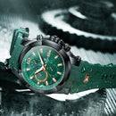 Reloj de recompensa para hombre, relojes impermeables de esfera grande de silicona, reloj de pulsera deportivo de cuarzo para hombre, cronógrafo, marca de lujo superior, reloj Masculino