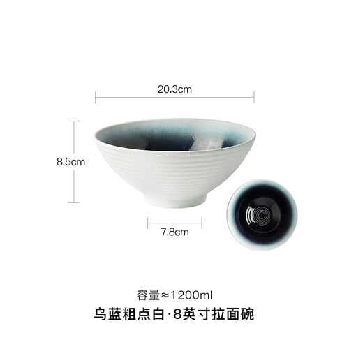 Japanese Ramen Bowl Ceramic Bowl Household Salad Bowl Creative Specialty Restaurant Tableware