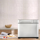710W Multifunktionaler automatischer Edelstahl-Brotbackautomat 19 Programme Weizenbrotbackautomat mit 3 Laibgrößen Obst-Nuss-Spender