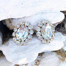 Pauli Manfi New Fashion Damen Strass Multicolor Ohrringe Elegante Damen Persönlichkeit Super große Ohrstecker