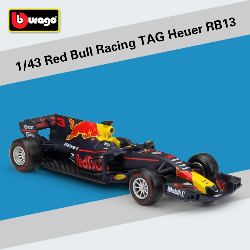 Bburago 1:43 2021 F1 Red Bull Racing RB16B 33 # Verstappen 11 # Sergio Perez Fórmula uno Simulación aleación súper modelo de coche de juguete