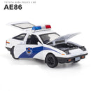 1:28 Spielzeugauto INITIAL D AE86 Metallspielzeug Legierungsauto Diecasts &amp; Spielfahrzeuge Automodell Miniatur Modellauto Spielzeug für Kinder