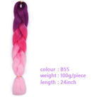 Black Star Hair Ombre Jumbo Braiding Hair Extensions 24 Inch Twist Braids Synthetic Hair Fiber for Twist Braiding for Women