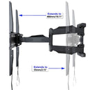 6 Arme TV-Halterung für 32-55" MAX VESA 400 x 400 mm LCD-Halterung Wandständer Full Motion Tilt RetractableTV Mount Retractable Bracket