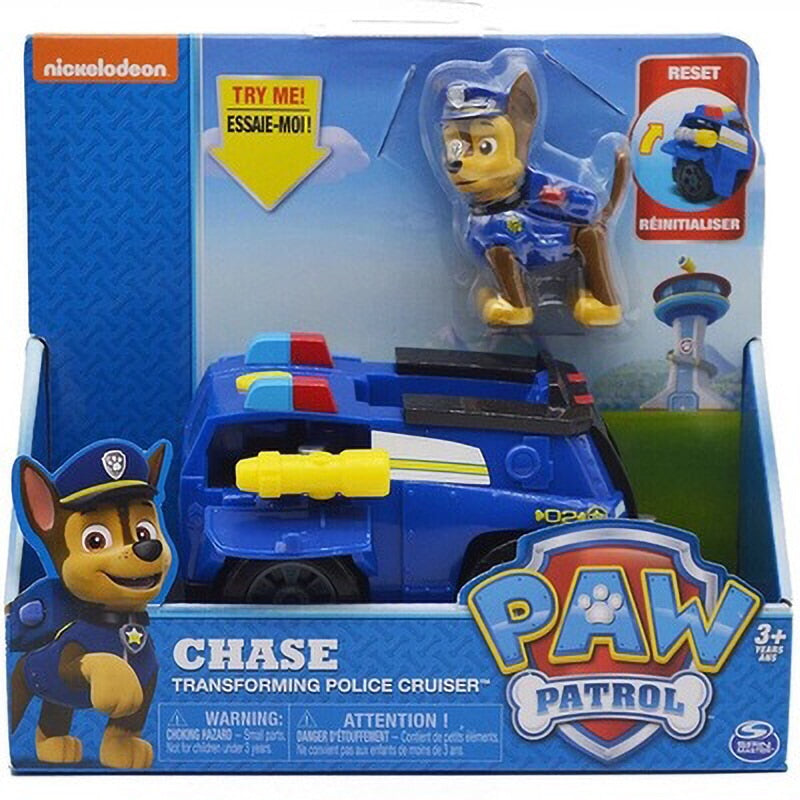 Juego de cachorros de perro de rescate de la patrulla canina genuina, coche de juguete, Patrulla Canina, modelo de figura de acción, Chase Skye, coche de escombros para niños, regalo