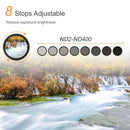 K&amp;F CONCEPT ND2-ND400 Fader Variabler ND-Filter 37-82 mm Einstellbarer Neutraldichte-DSLR-Kameraobjektivfilter mit Reinigungstuch
