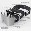 COPOZZ OTG Magnetische Skibrille Snowboard Maske für Männer Frauen Personalisierte Brillen Zylindrischer UV400 Schutz Schneebrille Erwachsene