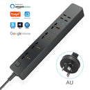 WIFI Smart Power Strip Universal Funktioniert mit Alexa Googlehome Multi Plug Four Takes 6AC Socket 4 USB Voice Control UK/EU/US/AU
