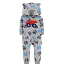Orangemom Spring Fleece Baby Rompers Coats For Infant Clothes Hooded With Ear Lovely Camo Jumpsuits For Baby Boys Clothing Home