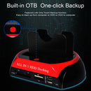 DeepFox USB2.0/Type C to 2.5 3.5 Inch Hard Drive Docking Station USB3.0 SATA IDE Dual Slots External SSD HDD Enclosure