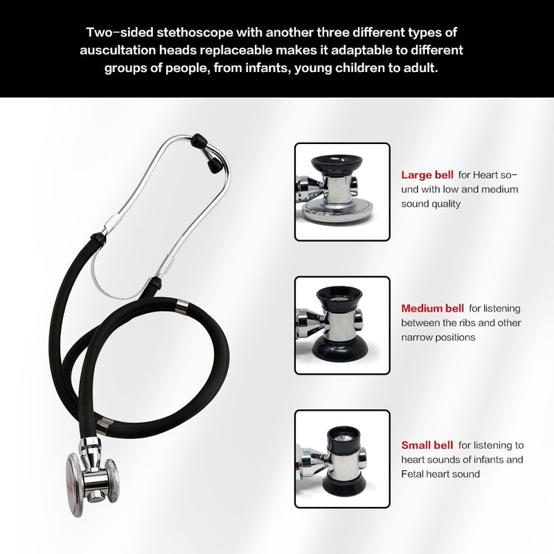 Sinocare Portable Dual Head Stethoscope Doctor Medical Stethoscope Professional Cardiology Medical Equipment Device