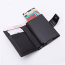 DIENQI Rfid Men Wallets Classic Card Holder Walet Male Purse Money Wallet Zipper Big Brand Luxury Black Leather Wallet For Men