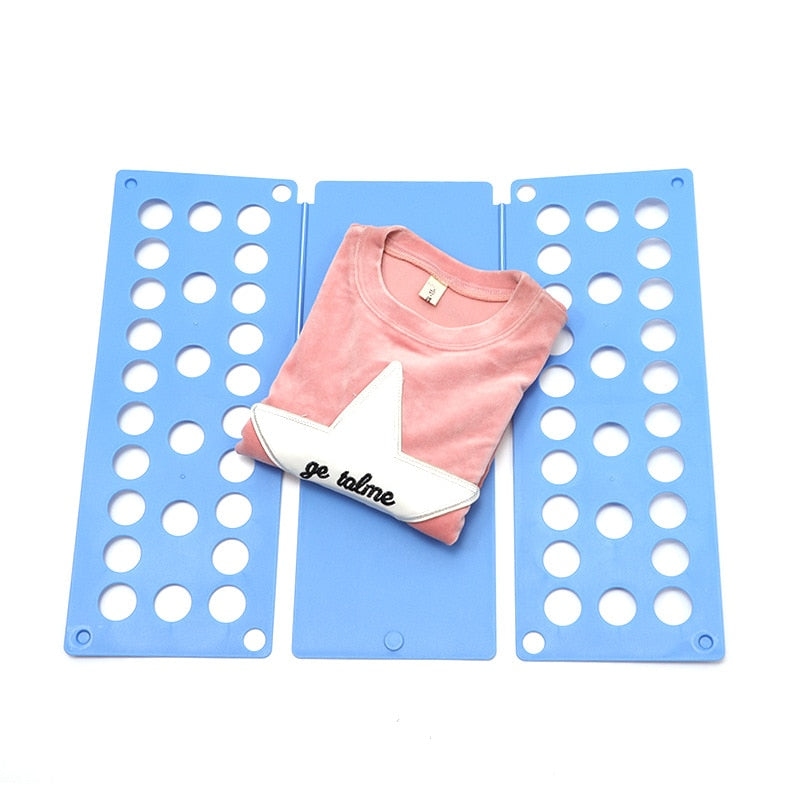 Children's clothes folding clothes board clip T-shirt jumper foldable folding clothes board fast magic folding clothes hanger