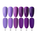 Beautilux Nagel-Gel-Polnisch-Installationssatz-violette purpurrote Lavendel-Farben-UV-LED-Gele stellten halbdauerhaften Nagellack-Lack 10ml 6pcs/lot ein