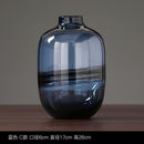 Kreative Blaue Hydroponische Getrocknete Blumenarrangement Vase Ornament Wohnzimmer Schlafzimmer Moderner Esstisch Blume Glasvase Handwerk