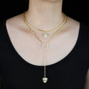 Moda europea joyería de las mujeres fresco animal leopardo jaguar colgante gargantilla Y lariat collar largo para mujer