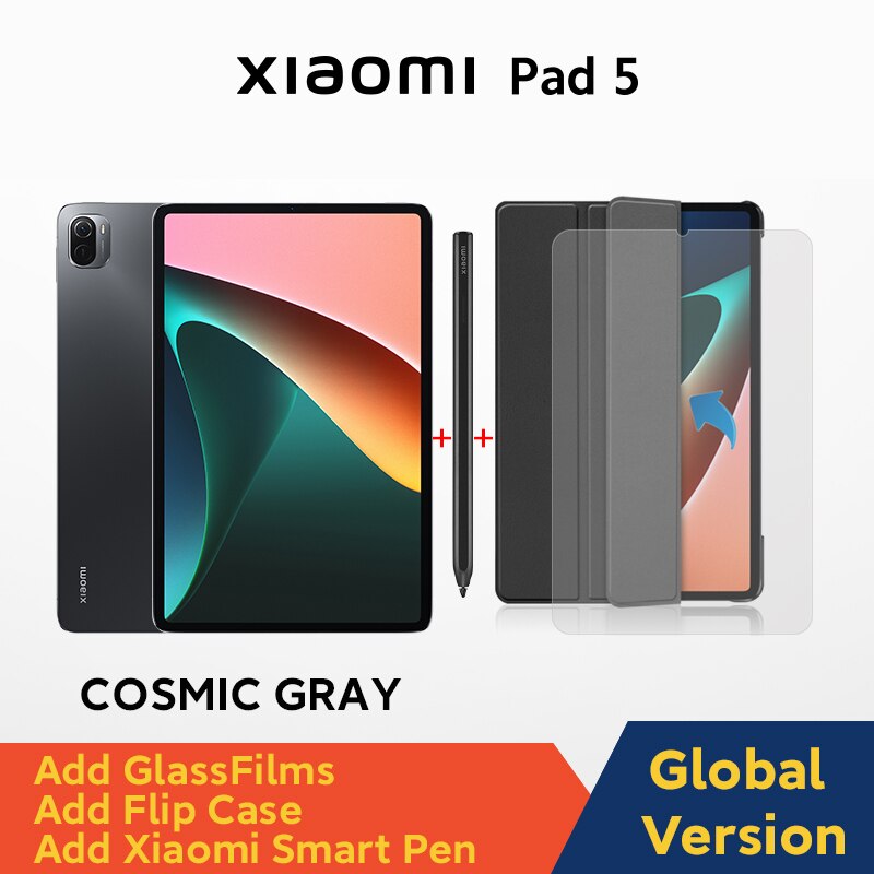 Estreno mundial Versión global Xiaomi Mi Pad 5 11'' WQHD+ 120Hz Pantalla Snapdragon 860 4 Altavoces estéreo 8720mAh MI Tablet 5