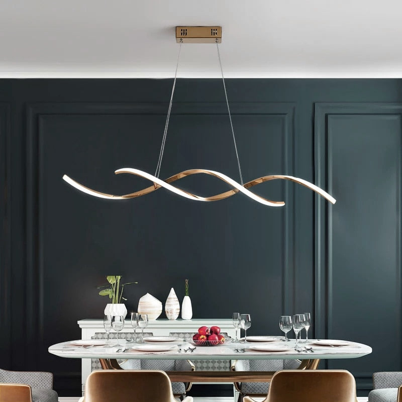 Nordic lamp Modern led pendant lights for dining living room shop led hanging pendant lamp fixture Chrome/Gold Plated finished