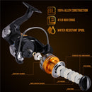 Neue hochwertige Doppelspule Angelrolle Edelstahl Kugellager Angeln Feeder Spinnrolle für Karpfenangeln