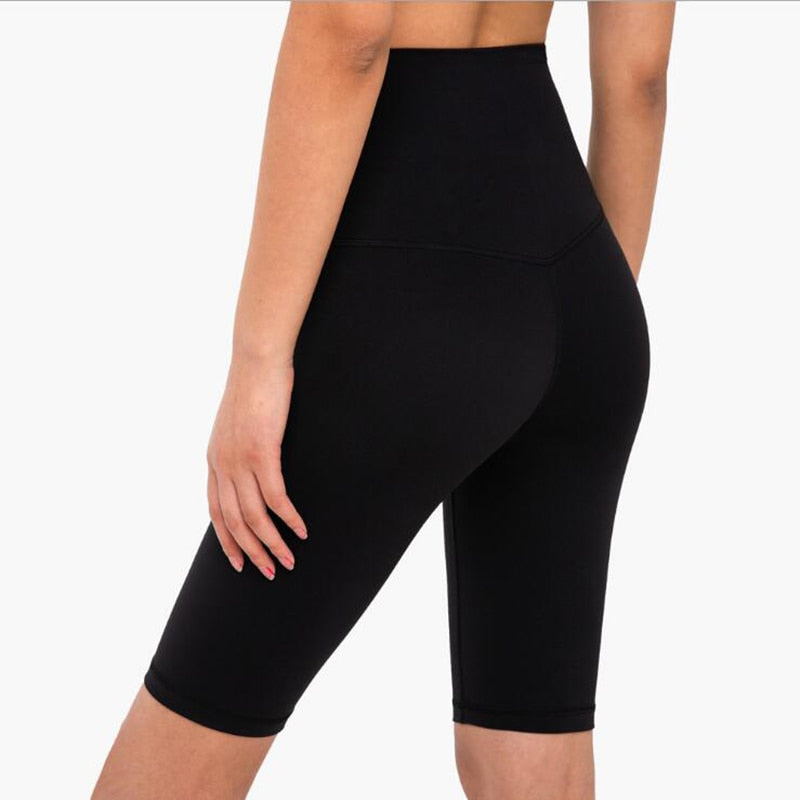 Vnazvnasi 2023 Woman High Waist Energy Yoga Shorts Seamless Hip-up Tight Elastic Sport Short-pants Summer Gym Fitness leggings