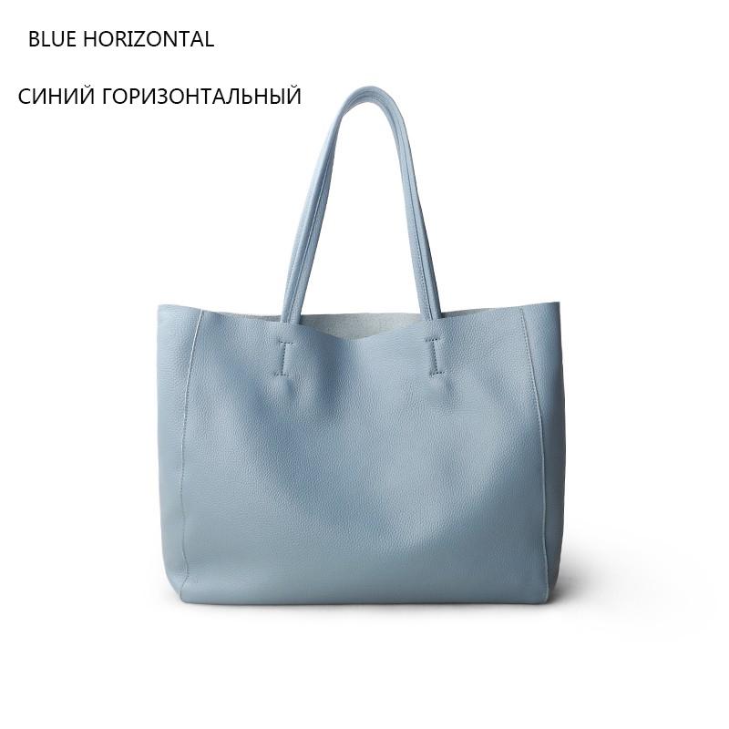 Bolso de hombro de cuero informal Simple para mujer, diseñador de marca de lujo, bolsos de mano de cuero genuino para mujer, bolso de viaje, bolso de mano grande para mujer