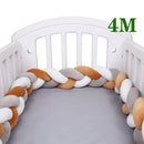 4M Baby Bett Stoßschutz Infant Wiege Kissen Kissen Zopf Knoten Stoßstange Krippe Stoßstange Tour De Lit Bebe Tresse Raumdekoration