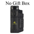 Kunststoff-Feuerzeuge Winddichtes Jet-Zigarrenfeuerzeug Butan Nachfüllen Zigarettenanzünder Feuerzeug für Zigarrenrauchwerkzeug Zubehör