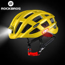 ROCKBROS Leichter Fahrradhelm Fahrrad Ultraleichter Helm Integral geformter Mountain Road Fahrrad MTB Helm Sichere Männer Frauen 57-62cm