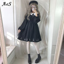 Gothic Lolita Kleid Harajuku Mode Kreuz Cosplay Weibliches Kleid Japanische Weiche Schwester Stil Stern Tüll Kleid Nettes Mädchen Streetwear