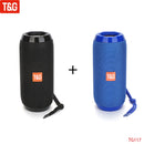 T&amp;G TG117 Portable Bluetooth Speaker Wireless Bass Column Waterproof Outdoor Music Vibro Speakers TF Card Subwoofer Loudspeaker