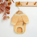 PETCIRCLE, nueva ropa para cachorros de perro, suéter de oblea naranja, Gato apto para perros pequeños, primavera y otoño, traje bonito para mascotas, suéter de tela para perros