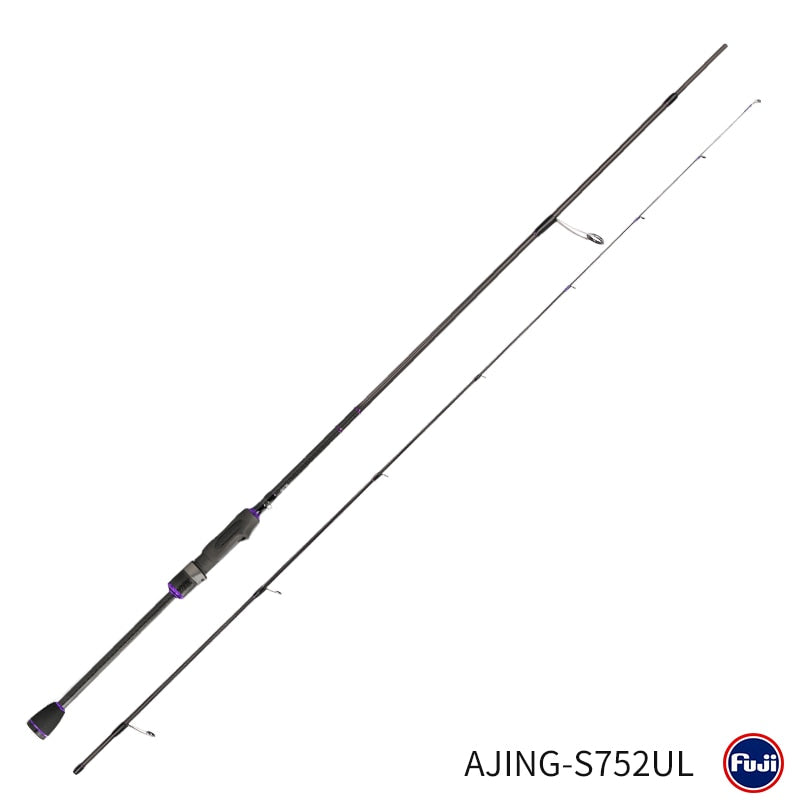 TSURINOYA NEW Ultralight AJING Rod ELF Only Weight 65g UL L 1.83m 2.26m 2 Secs ROCKFISH Lure Casting Spinning Fishing Rod