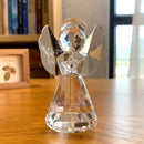 Figuritas de ángel de cristal artesanal, adorno de Ángel de cristal encantador, decoración de mesa para el hogar, boda, grandes regalos de navidad para niños