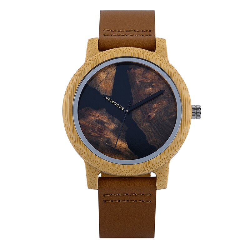 Pareja de relojes BOBO BIRD Hombres Mujeres Reloj de bambú universal en liquidación Reloj de pulsera de cuarzo de cuero de madera часы женские Gran regalo