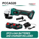 20 V kabelloser elektrischer bürstenloser Winkelschleifer Lithium-Ionen-Schleifmaschine Elektroschleifer Polierschneiden Elektrowerkzeuge