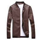 Thoshine Brand Spring Autumn Men Leather Jackets Classic Slim Fit Male PU Leather Coats Motorcycle Biker Streetwear Smart Casual