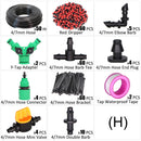5–50 m Mikro-Tropfbewässerungs-Bewässerungsset 8-Loch-Dripper mit einstellbarem Durchfluss, Zerstäuber, Garten, 4/7-mm-Schlauch, Sprühnebel, Kühlsystem