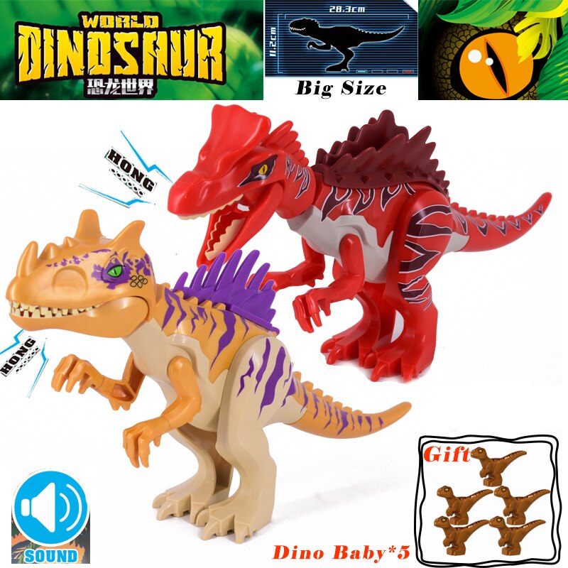 Nuevo dinosaurio Jurásico animales de la selva DIY bloques dinosaurios Mini modelos bloques de construcción ladrillos chico Dino juguetes para niños