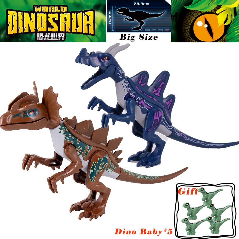 Nuevo dinosaurio Jurásico animales de la selva DIY bloques dinosaurios Mini modelos bloques de construcción ladrillos chico Dino juguetes para niños