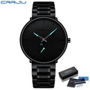 CRRJU Mens Watches Stainless Steel Men&