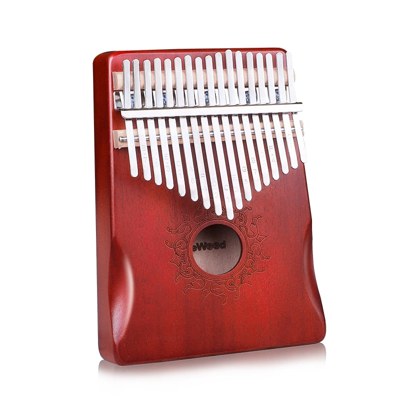 17 Keys Black Stylish Kalimba Thumb Piano Mahogany Body Musical Instrument