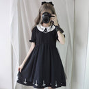 Gothic Lolita Kleid Harajuku Mode Kreuz Cosplay Weibliches Kleid Japanische Weiche Schwester Stil Stern Tüll Kleid Nettes Mädchen Streetwear